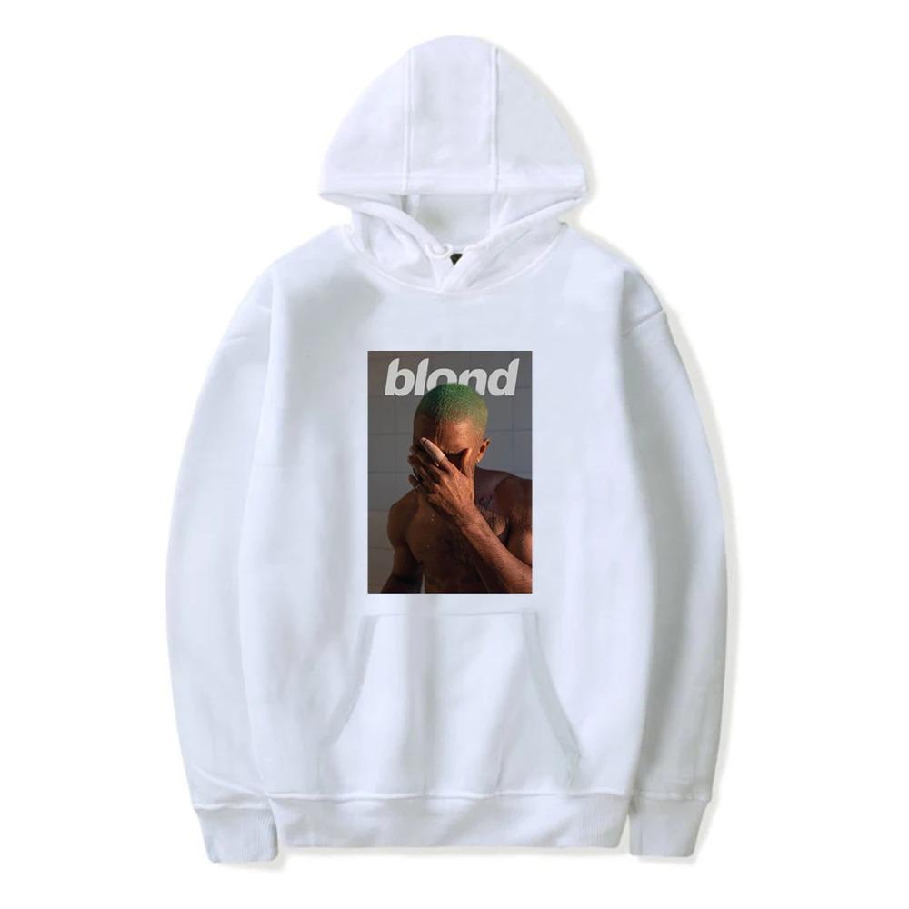 Trend Pop Singer Frank Hoodie Ocean Print Women Men Cotton Sweatshirt Streetwear Blond Pullover Fashion Winter Clothes Tops