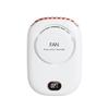 Electric Fan Hanging Neck Fan Rechargeable USB Fan Curly Hair Power Display White For Home Office
