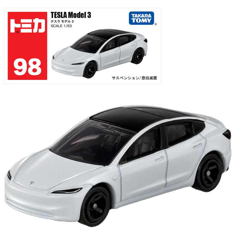 

Takara Tomy Tomica No.98 Tesla Model 3 Car Alloy Toys Motor Vehicle Diecast Metal Model Kids Xmas Gift Toys for Boys