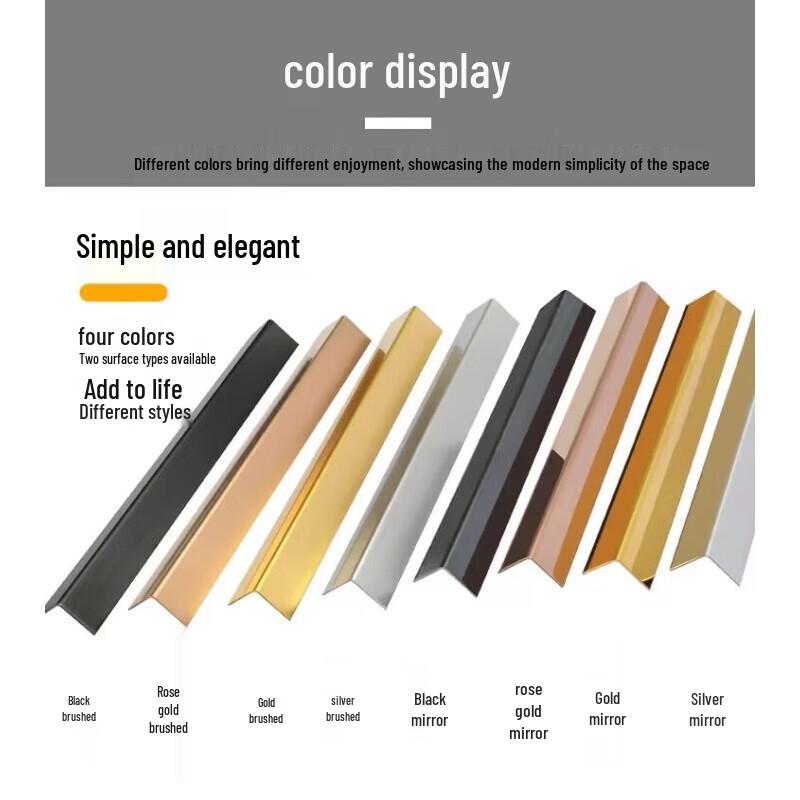 L-Shaped 304 Stainless Steel Tile Edge Trim