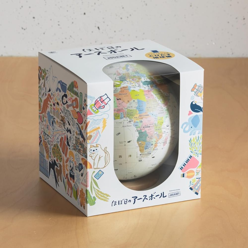 Hobonichi Earth Ball Journey: A full-fledged globe-type Earth Ball with the countries of the world