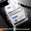 Transparent Acrylic Business Card Holder Stand for Desk or Exhibition