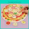 Wooden Simulation Single And Multi Layer Vegetable And Fruit Pizza Children Toy For Imaginative Play And Parentchild Interaction