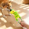 Durable Tug of War Rope Toys Squeaky Dog Toy with Pull Rope, Plush Toy, Indestructible for Aggressive Chewers Spiral Animal Interactive Small