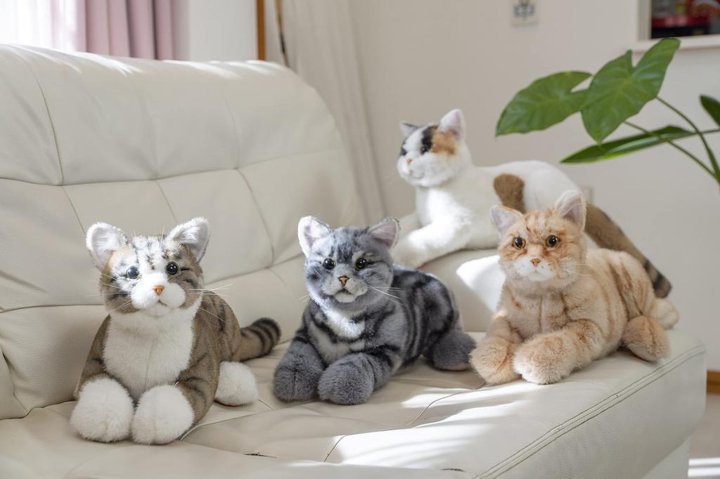 Trendmaster Nadenade EX Tabby Cat Realistic Pet Loss Gift Cat Lover Healing Partner Caregiving Communication Robot Plush Toy Neko-chan