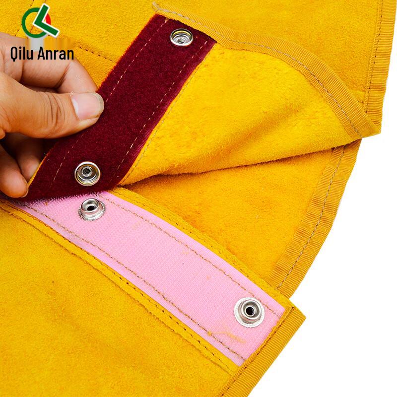 Flame Retardant Leather Welding Hood with Shoulder Cape