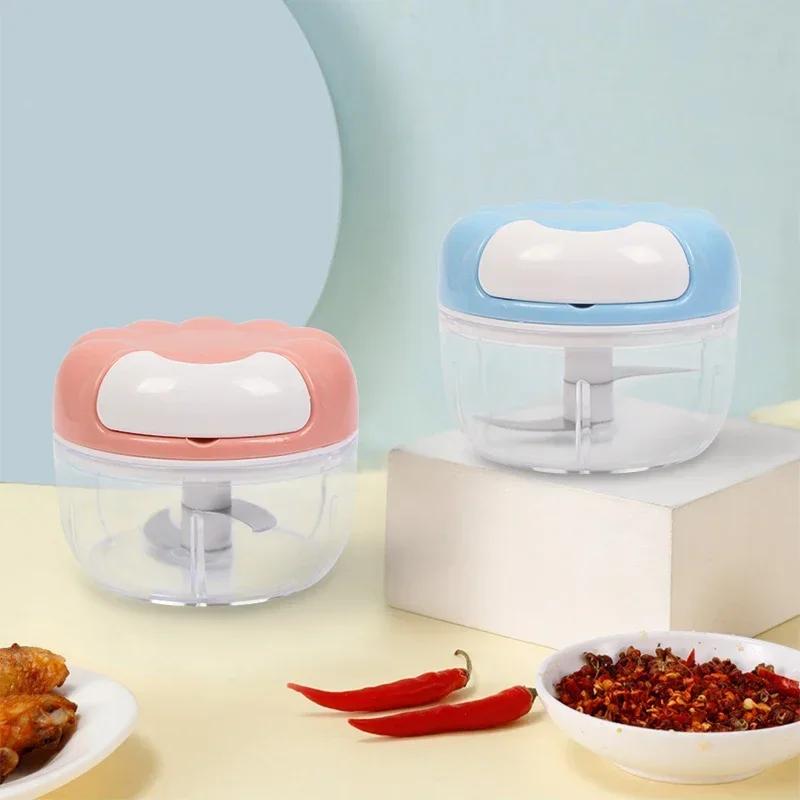 Presă manuală de usturoi multifuncțională, tocator de usturoi, tăietor de legume, tocator de carne, gadgeturi de bucătărie, instrumente de tocat usturoi