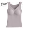 Invisible Vest Seamless Autumn Winter Women Thermal Warm Camisole Slim Fit with Built-in Bra Sleeveless