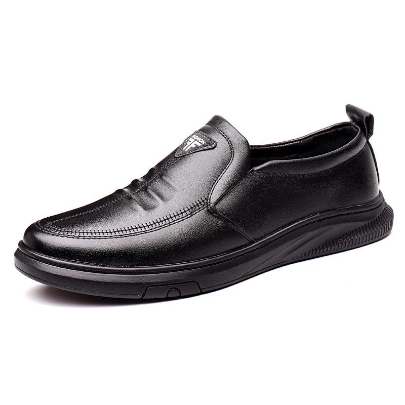 

Весна 2024 Новые Корейские Мужские Кожаные Туфли Деловая Формальная Кожаная Обувь Дышащие Плоские Универсальные Повседневные Мужские Туфли 38