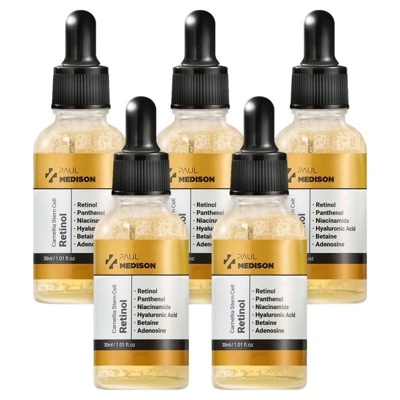 Paulmedison Camellia Stem Cell Retinol Ampoule, 30ml, 5 pcs