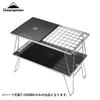 CAMPING MOON Field Rack, Connectable Half Top, Aluminum Top, Black, T-2309-BK