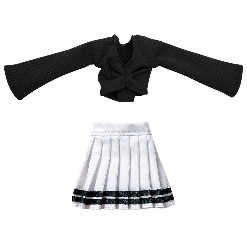 30Cm Lady Doll'S Pleated Skirt Clothes Suit For 1/6 Doll Accessories Dress Up Toys For Children
