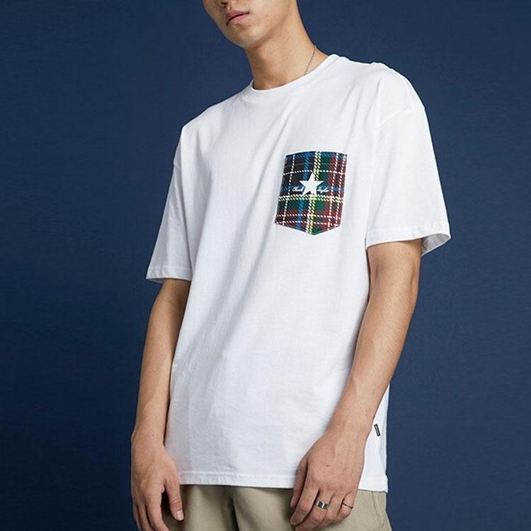 Converse Pocket Casual Short-Sleeve Tee Mens White Men's 10020885-A01