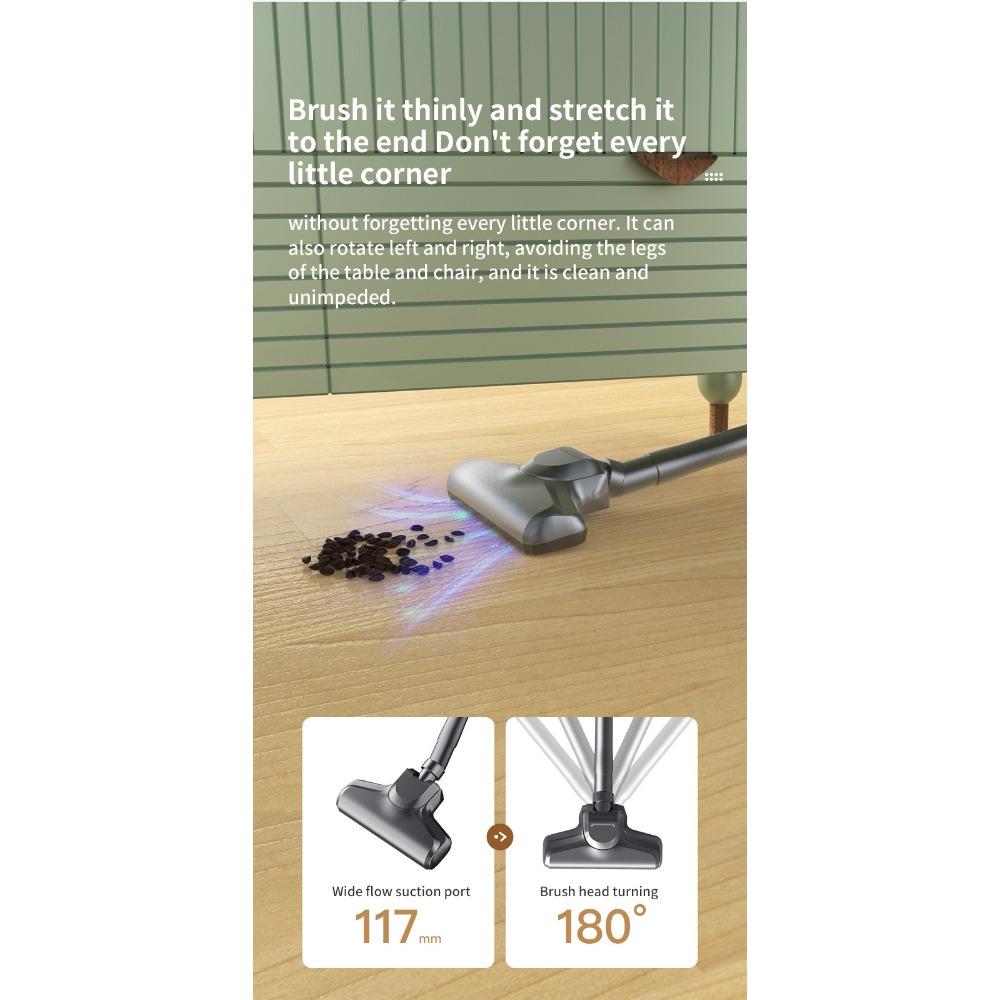 Wireless Powerful Vacuum Cleaner Household Large Suction Small Mite Removal Handheld Ultra-Quiet Car Vacuum Cleaner Hair Remover