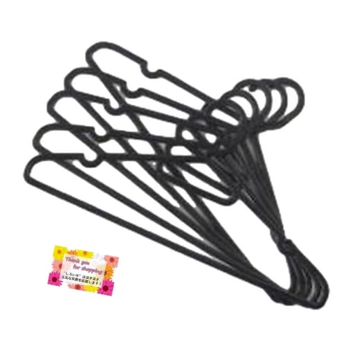 

[Simple hangers for closet storage] Set of 5 hangers with slits. Perfect for storing clothes, drying laundry, and hanging small items. Includes tie ho