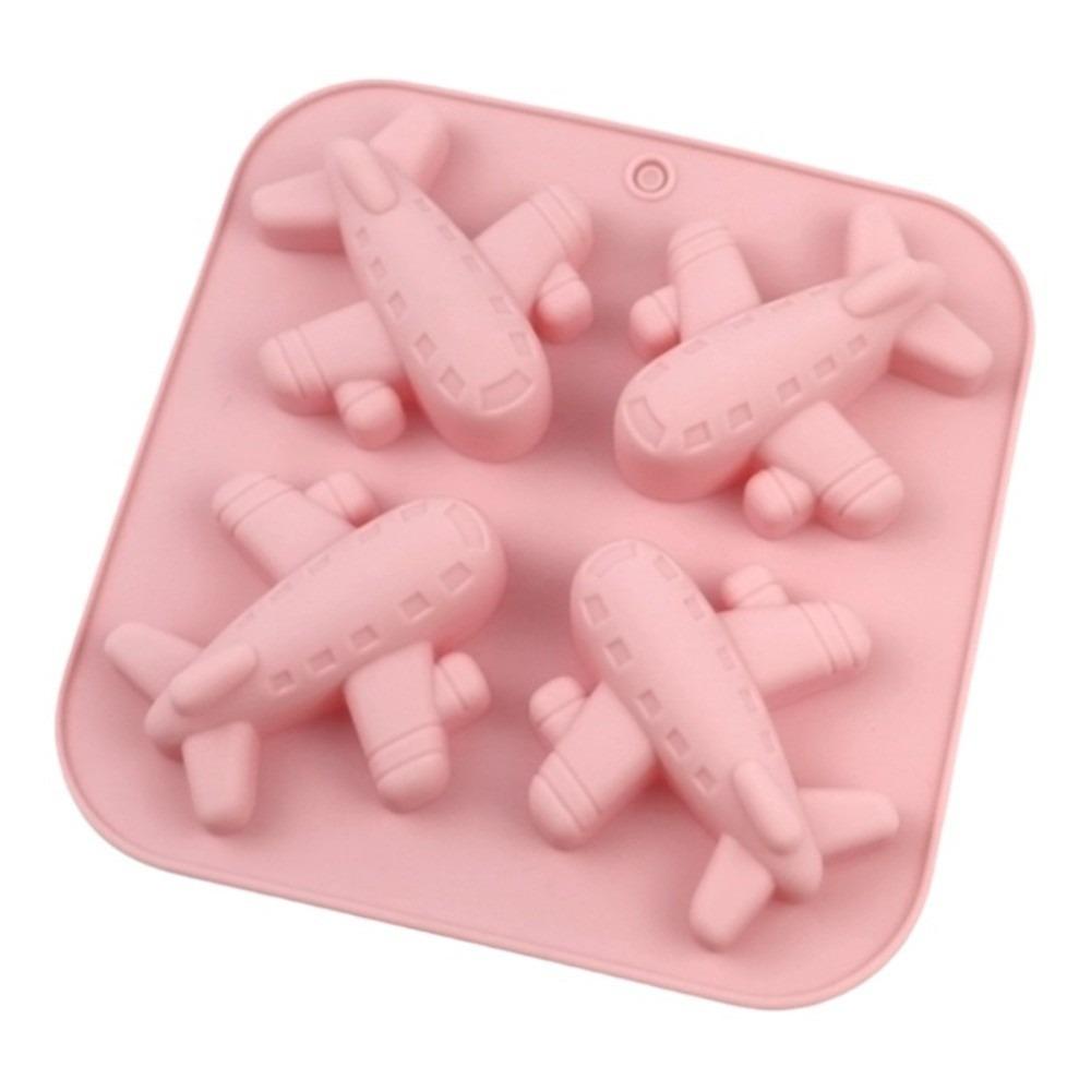 Airplane Chocolate Candy Soap Mold Cartoon Cake Decoration Tools Ice Cube Tray Pastry Making розовый