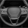 Carbon Fiber Steering Wheel Decor Cover Trim For Chevrolet Trax 2023 2024 2025