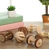Neue Niedliche Kaninchen Roller Spielzeuge Naturholz Kiefer Hanteln Einrad Glocke Kauspielzeug für Meerschweinchen Ratte Kleintier Backenzähne Zubehör