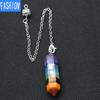 7-lagiger Halbedelstein-Regenbogen-Anhänger, spirituelle Schaukel, Yoga-Säule, kreative spirituelle Schaukel, beliebter Schmuck