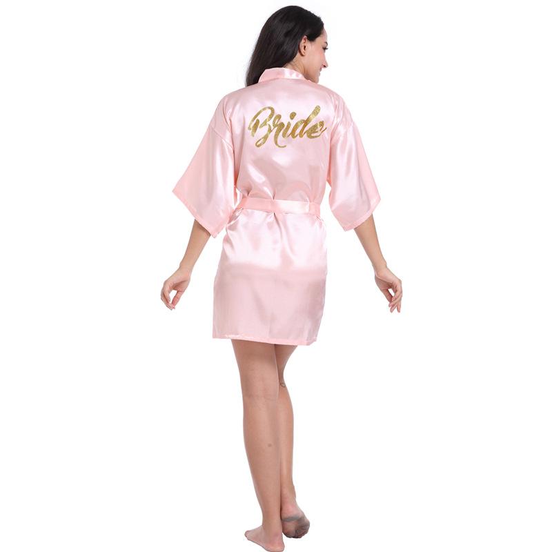 Women's Summer Thin Solid Robe Ladies Sleepwear Letters Print Kimono Lace Up Loungewear