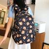 Large Capacity Lightweight Backpack Cartoon Capybara School Bag Student Schoolbag  Adjustable Straps Backpack Gifts