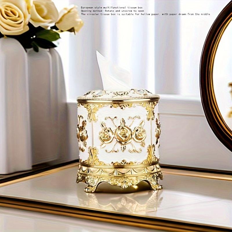 

2 шт. Элегантный круглый держатель для салфеток в европейском стиле - Вращающийся, отвинчивающаяся конструкция для легкого доступа - Идеально подходит для KTV, баров, отелей и ресторанов 2pcs синий