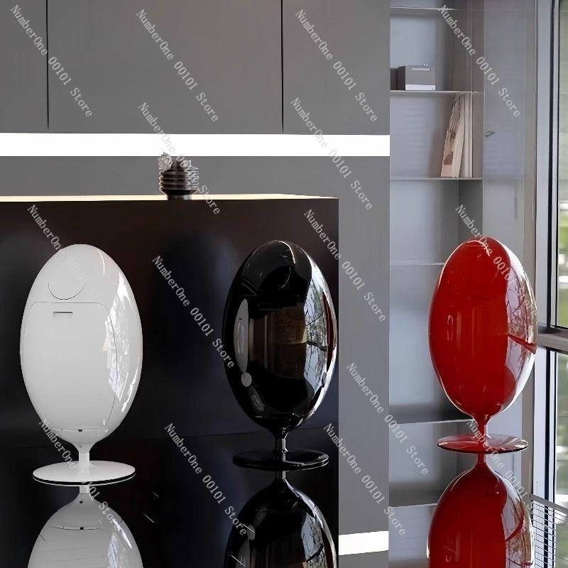 Egg-shaped Trash Can, High-end Storage Bucket for Home Living Room, Luxury High-end Home Decoration Item