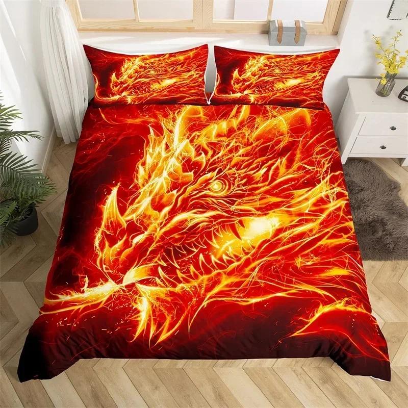 Luxury New 3D Print Scientisfictional Dragon Duvet Cover Set Colorful Graffiti Bed Linen Set Bohemia Bedding Set