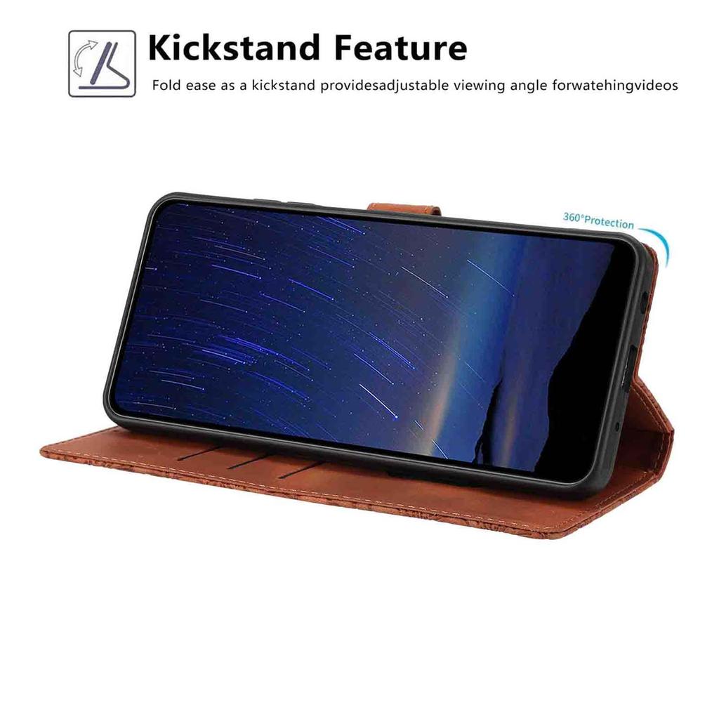 For Samsung Galaxy A15 5G/A15 4G Flip Case Cherry Blossom Pattern Leather Wallet Stand Phone Cover with Wrist Strap