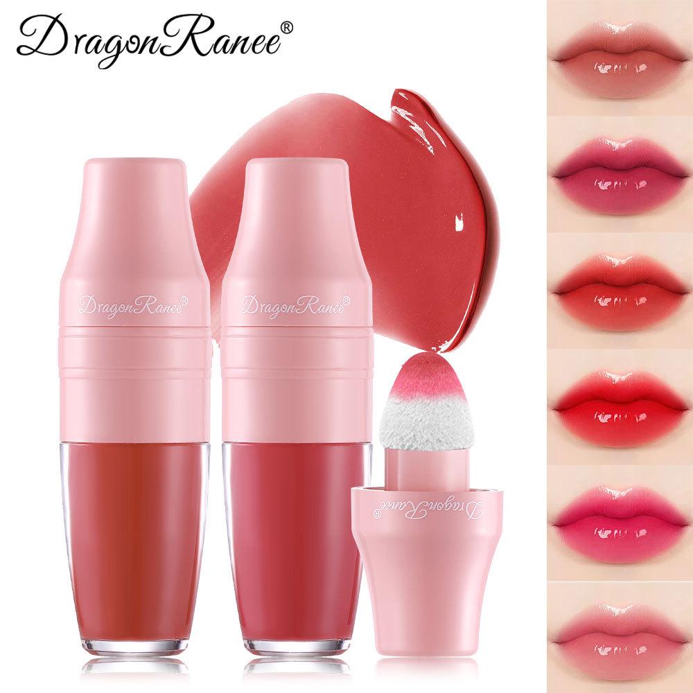 DragonRanee Mirror-Finish Waterproof Lip Tint: Cute, Non-Stick, Liquid Lipstick & Blush