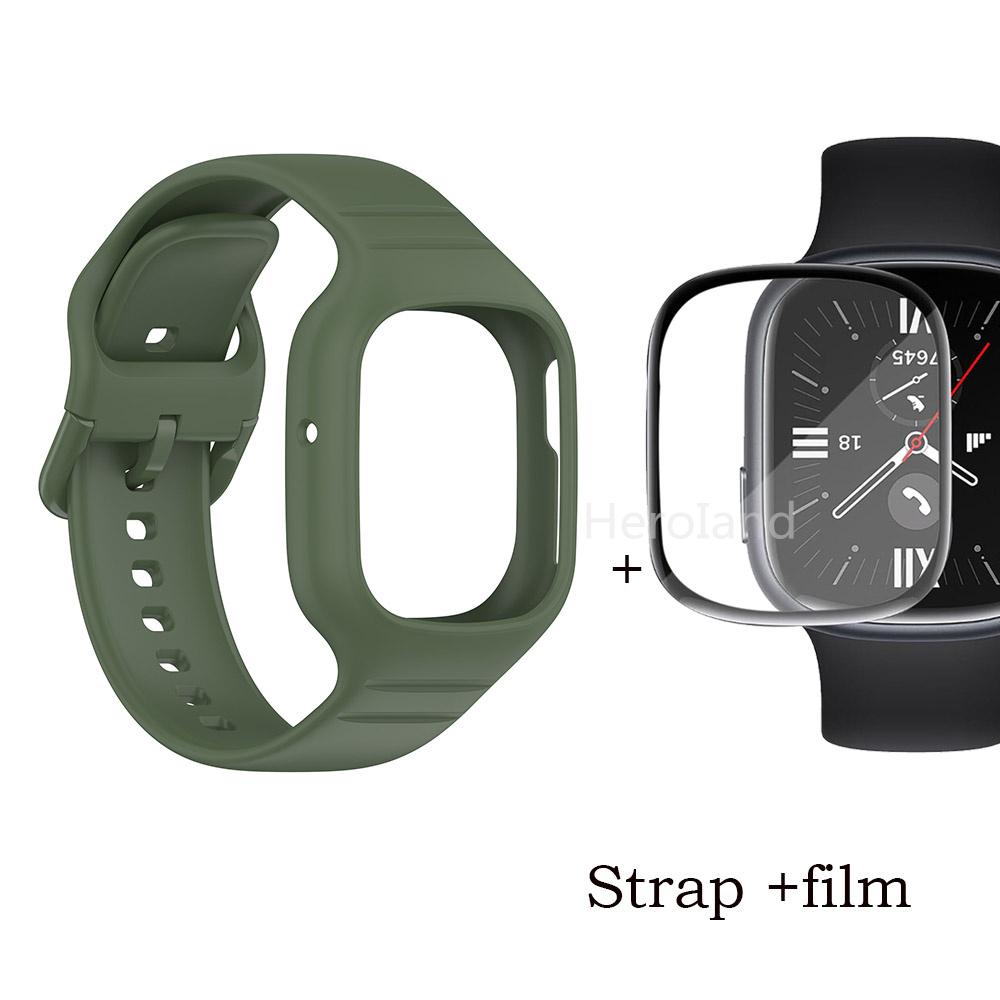 Sportovní silikonový řemínek k hodinkám pro Huawei Honor Watch 4 řemínek Smarwatch náramek pro Honor Watch4 příslušenství 2 v 1 řemínek