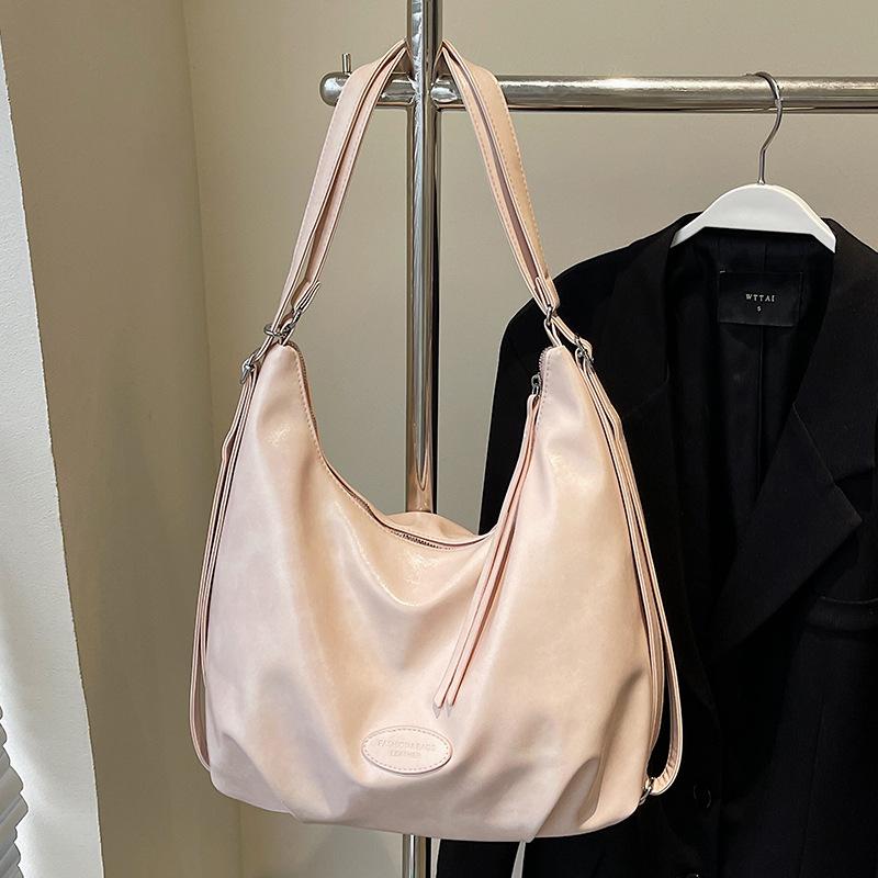 Spring and Summer New Niche Casual Soft Leather Multi-back Backpack Bag Female Students Commute To Class Large-capacity Tote Bag