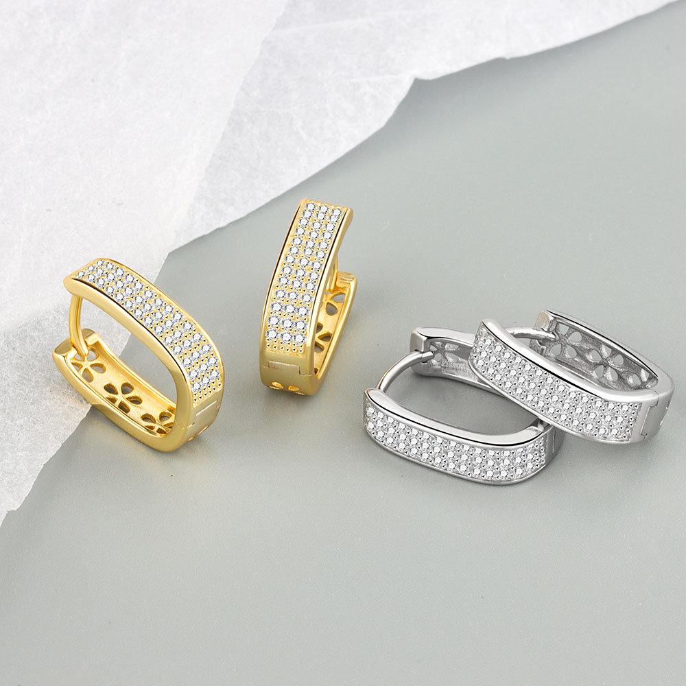 Stylish Geometric Earrings For Women Minimalist Personalized Temperament Jewelry Exquisite Small Accessories