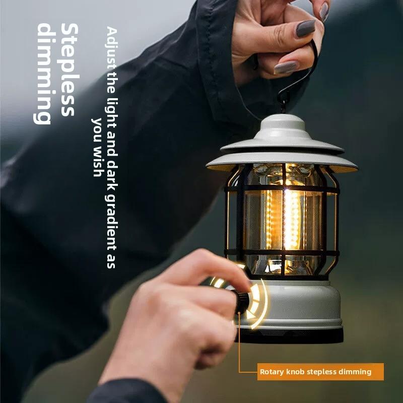 Luz de camping portátil para exteriores, lámpara de emergencia multifuncional para tienda de campaña