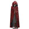 Halloween Cloak Long Hooded Cape with Blood Spider Web Print for Kids Adults Halloween Party Dress Up Accessory for Performance Cosplay Masquerade