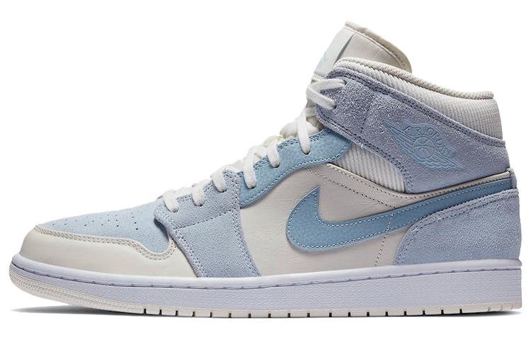 Jordan 1 Mid Gemischte Texturen Blau DA4666-100