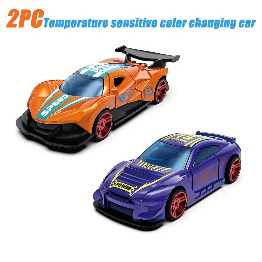

Alloy Color Change Cars Toy with Thermal Sensing Magic Temperature Activated Color Shifting Bath Toys,Manual Push Operation,No Batteries Needed 2pcs-A
