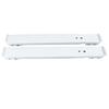 2pcs Washing Machine Mobile Roller Extendable Iron White 16 Wheels Low Noise High Load Bearing with Brake Washing