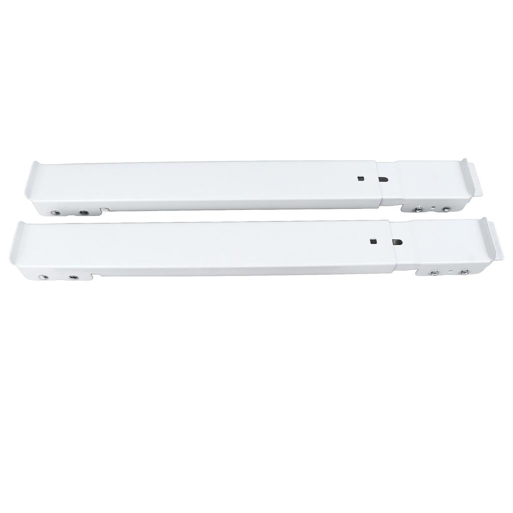 2pcs Washing Machine Mobile Roller Extendable Iron White 16 Wheels Low Noise High Load Bearing with Brake Washing