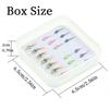 19PCS/Box #16#18 Tungsten Bead Fast Sinking Wet Fly Euro Nymph Fly Trout Fishing Lures Baits