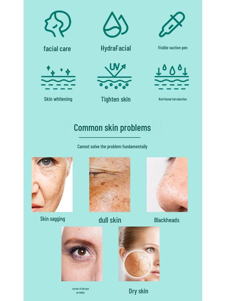 Hydrogen Oxygen Facial Care 360° Multifunctional Beauty Device for Skin Management, Home & Commercial Use