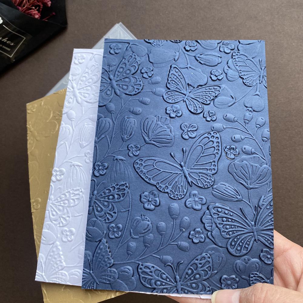3D Plastic Embossing Mold Template for DIY Journal Stamps