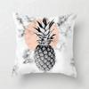 Pink Geometric Abstract Decorative Pillows Case Marble Pattern Flower Designer White and Black Grey Cheap Cushion Cover 45*45 Cm