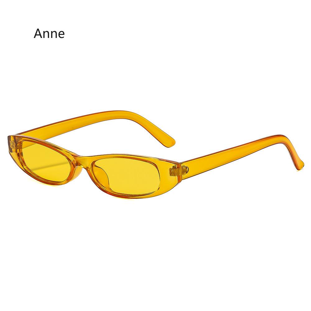 Retro Cat Eye Sun Glasses Women Trendy Small Narrow Sunglasses Men Outdoor Goggles Luxury  Designer Shades UV400