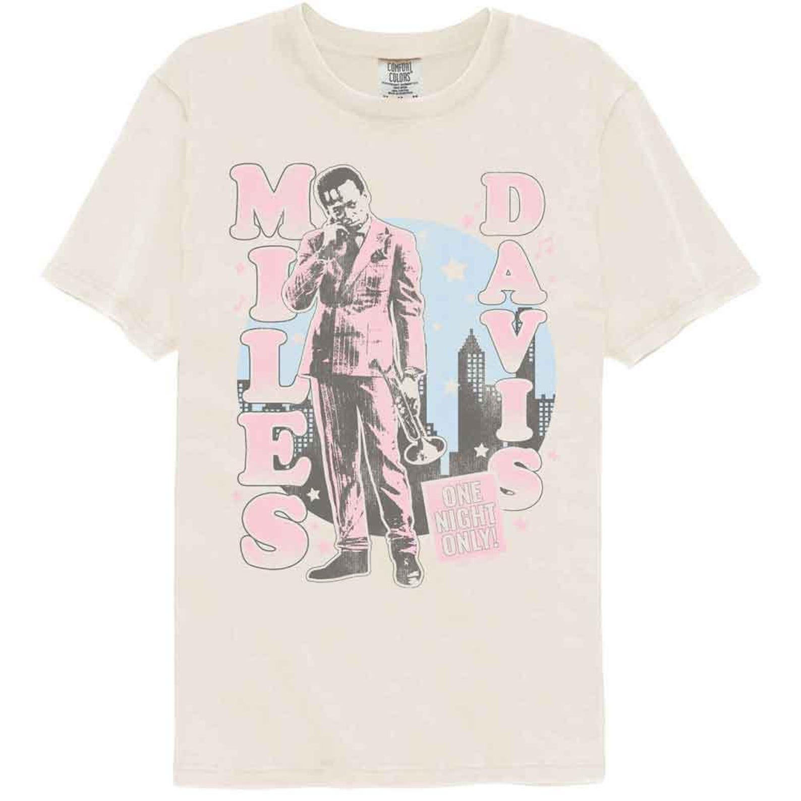 Miles Davis One Night Only Cityscape Ivory Comfort Colors T-Shirt S