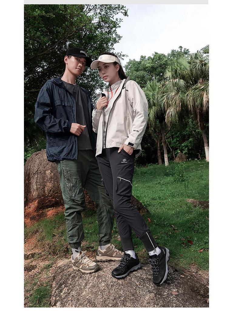 Large Size Unisex Outdoor Hiking Shoes - Anti-Collision, Breathable, Fashionable for Climbing and Camping