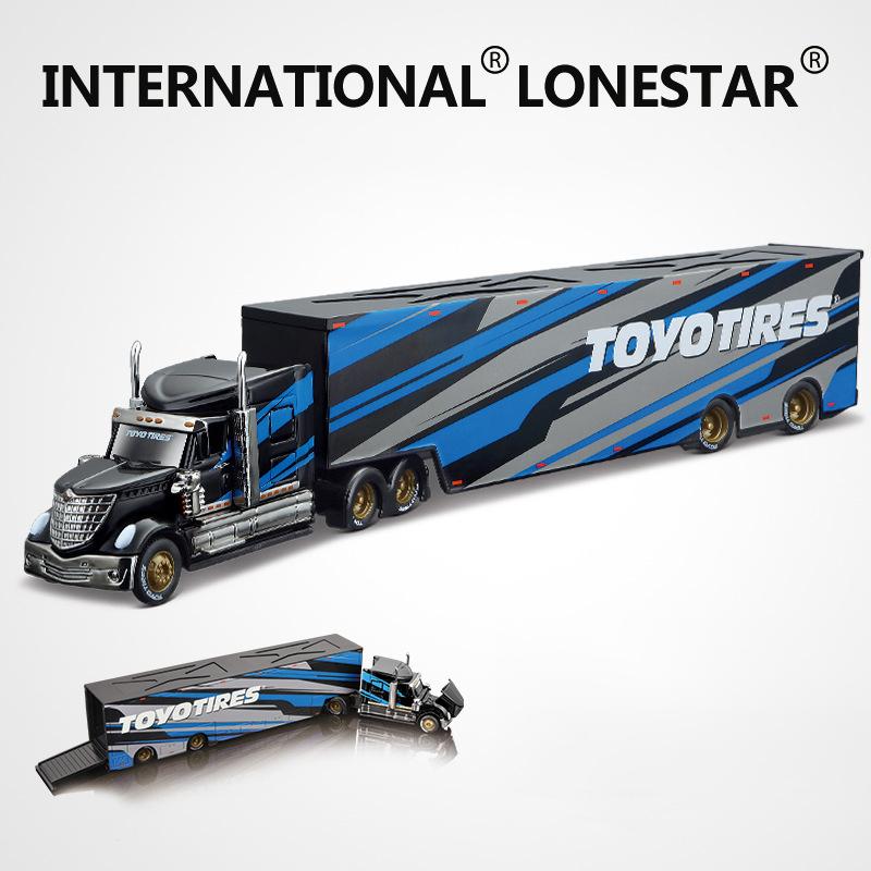 1:64 International Lonestar MACK ANTHEM Legierung Auto Modell Container LKW Ingenieurwesen Transportfahrzeug Kinderspielzeugauto Geschenk