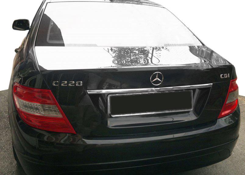 

Хром планка над номером (нерж) для Mercedes C-class W204 2007-2015 гг