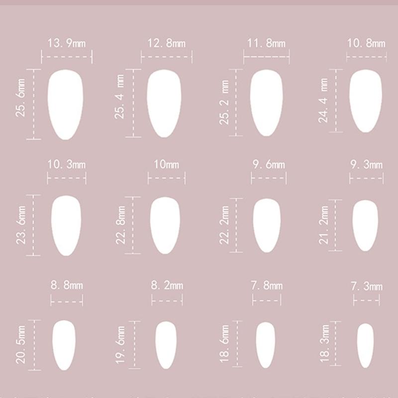 24 ks mandlových nalepovacích nehtů s květinovým francouzským designem, akrylové falešné nehty, umělé nehty s lepidlem na nehty pro ženy a dívky