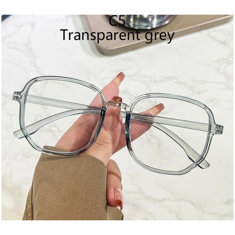 New Irregular Anti Blue Light Glasses Women'S Candy Flat Lens Ins Shades Large Frame Flat Lens